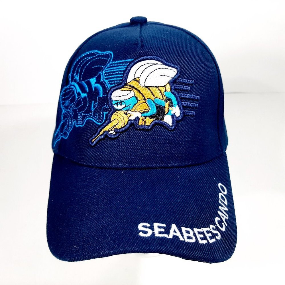 US Navy Seabees Can Do Men's Ball Cap Hat Embroide